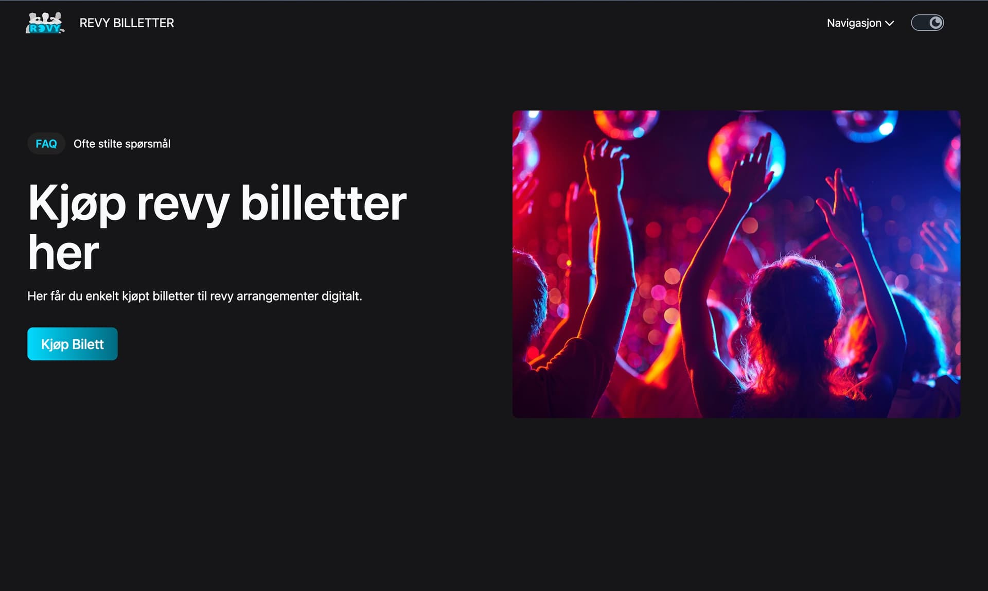 Skjermbilde av Billettsalg