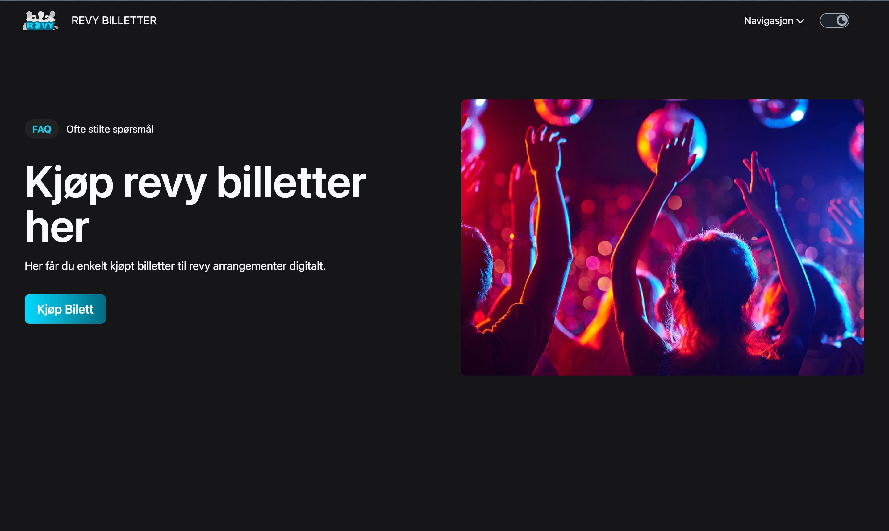 Skjermbilde av Billettsalg