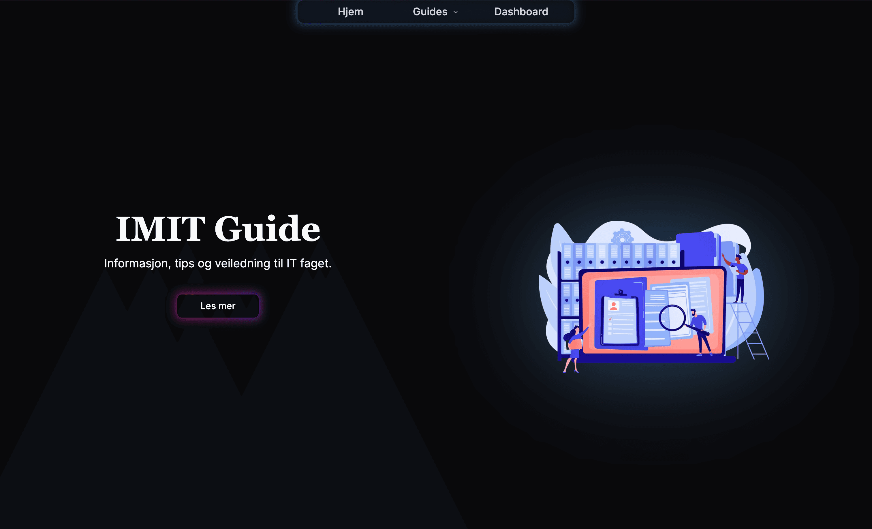 Skjermbilde av Eksamensoppgae: IMIT Guide